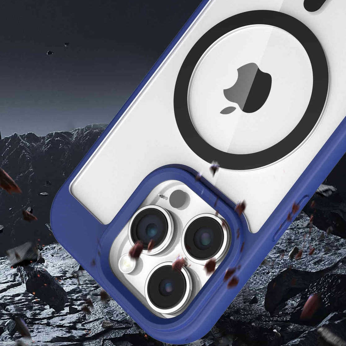 MagSafe-Compatible Clear Magnetic Case with High-Definition Transparent Back