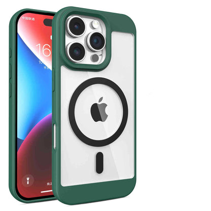 MagSafe-Compatible Clear Magnetic Case with High-Definition Transparent Back