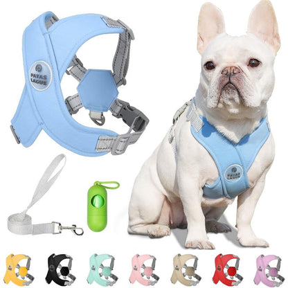 Reflective Mesh Pet Harness with Leash – No-Choke Design for Dogs