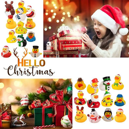Last Day Promotion 80% OFF 24 Pcs Countdown Christmas Rubber Ducks Advent Calendar