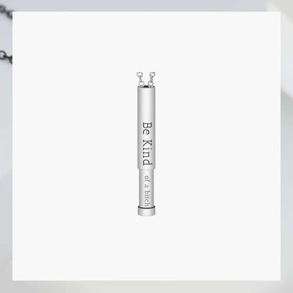 Customizable hidden message necklace