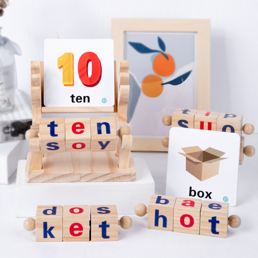 WordCraft Engaging ABC Learning with Wooden Blocks