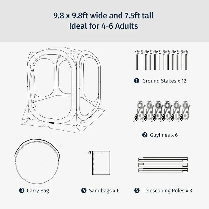 Lumivelle™ Screen House Tent Pop-Up
