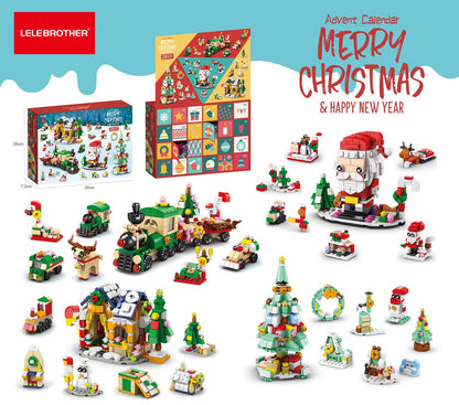 Early Xmas Sale 50% OFF-Advent Calendar Kids With Christmas Building Blocks