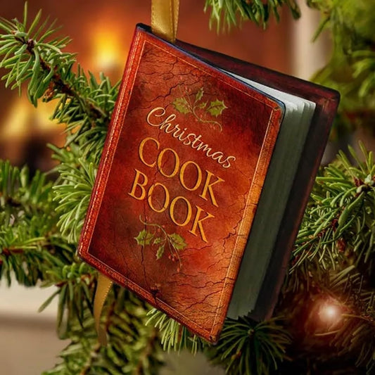 Miniature Cook Book Christmas Decorations