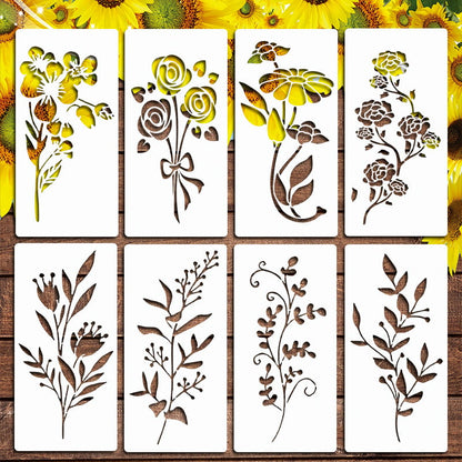💐 Eptchn Garden Fence Large Flower Stencils🌻DIY Decoration BloomTrace