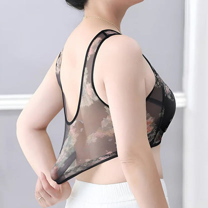 Pointed buttonless comfortable bra