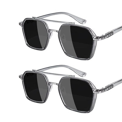 Double Beam Slim Retro PC Frame Optical Glass