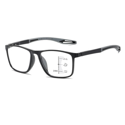SPORTS TR SQUARE FRAME ULTRA-LIGHT ANTI-BLUE LIGHT READING GLASSES