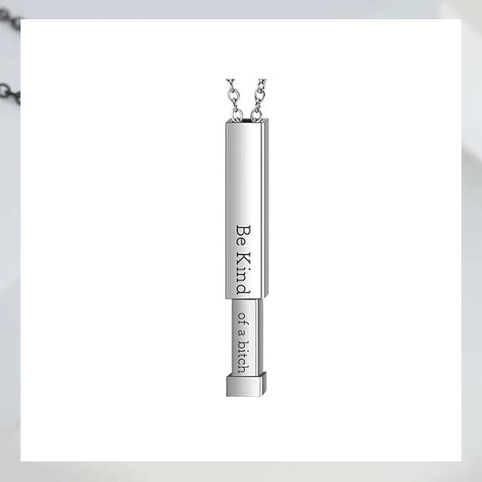 Customizable hidden message necklace