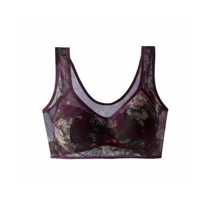 Pointed buttonless comfortable bra