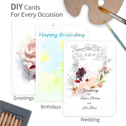 Blank Watercolor Cards and Envelopes