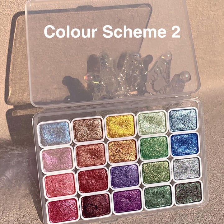 🎨🖌️20 Colors Watercolor Painting Set