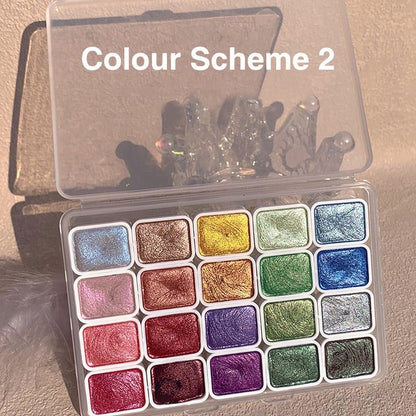 🎨🖌️20 Colors Watercolor Painting Set