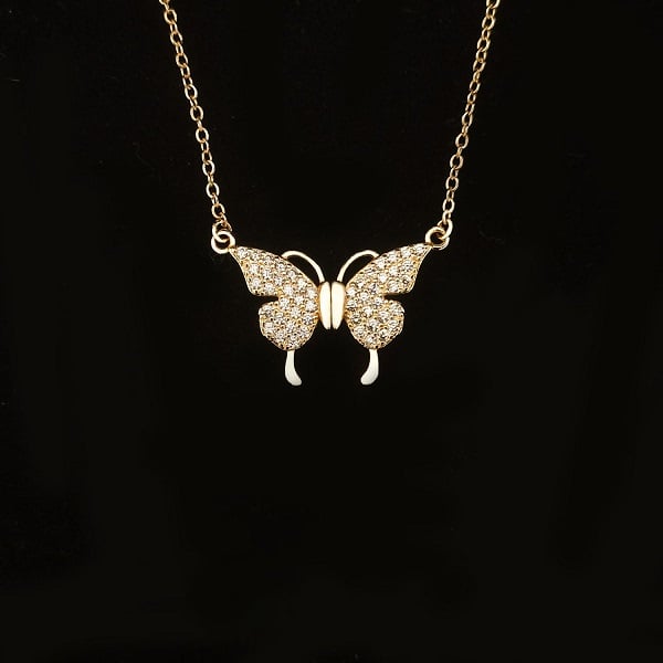 Magnetic Butterfly Patchwork Necklace