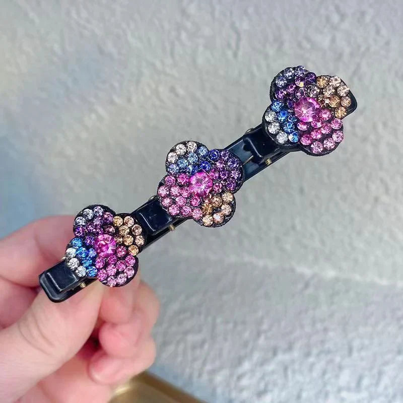 ✨Sparkling Crystal Stone Braided Hair Clips✨