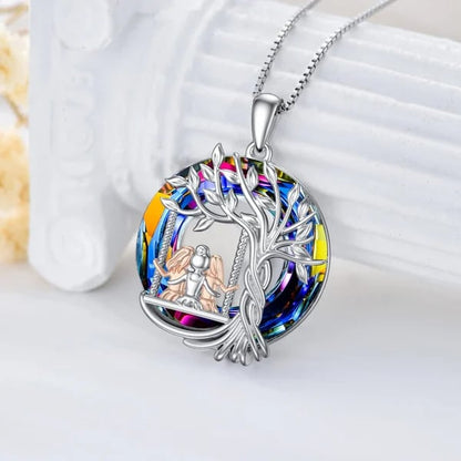 🎁925 Sterling Silver Tree of Life Sisters Necklace