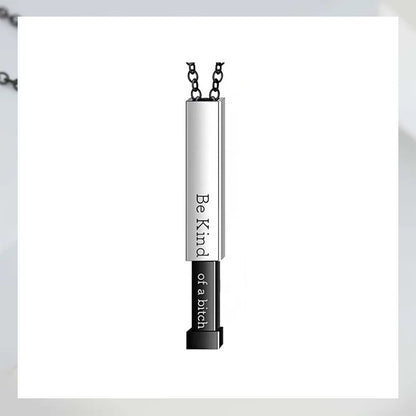 Customizable hidden message necklace