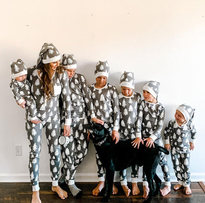 🔥Best Christmas Family Pajamas-Gray & White