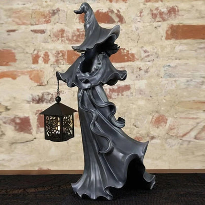 🎃Witch With Lantern Decoration👻