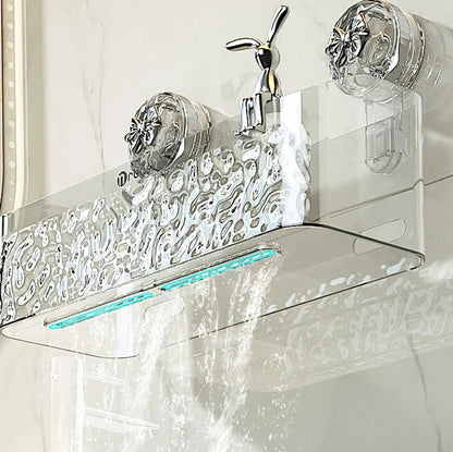 ✨Light Luxury Style Glacier Pattern Suction Cup Shelf