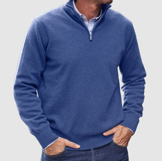 🔥Last Day 49% Off👔Men's Warm Zipper Basic Sweater
