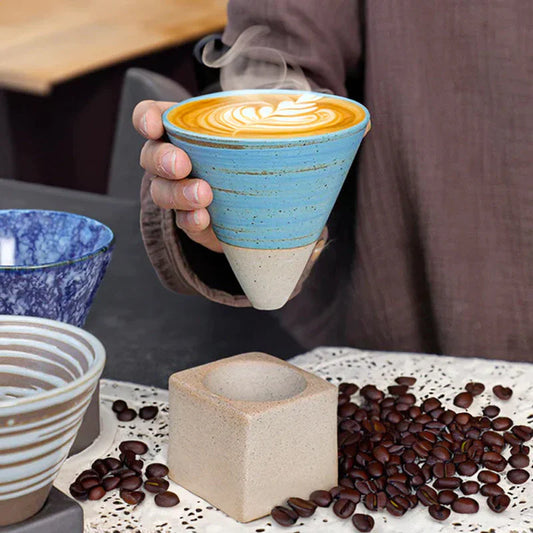 ☕Conical Couture Cup & Base Set（For Coffee Or Tea）