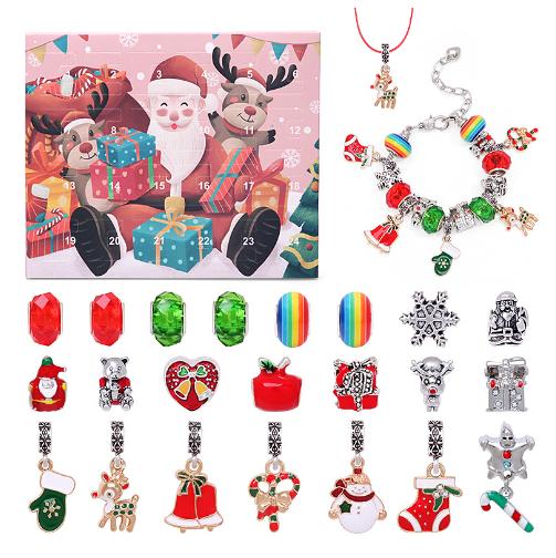 💥78% OFF NOW💥--24 Pcs DIY Christmas Advent Calendar Bracelets Set🎁
