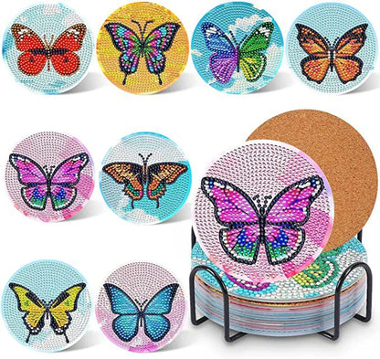 ☕DIY Special Shaped Diamond Painting Coaster👍