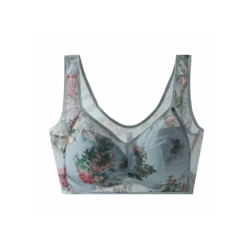 Pointed buttonless comfortable bra