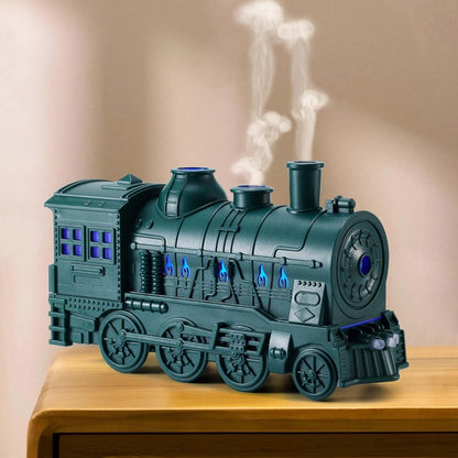 Humidifiers for Bedroom, Cool Quiet Steam Train Looking Mist Air Humidifier Diffuse