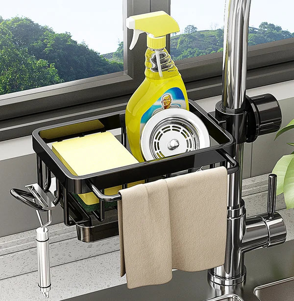 🔥(2024 New Arrival-48% OFF)🔥👨‍🍳Kitchen Sink Faucet Organizer