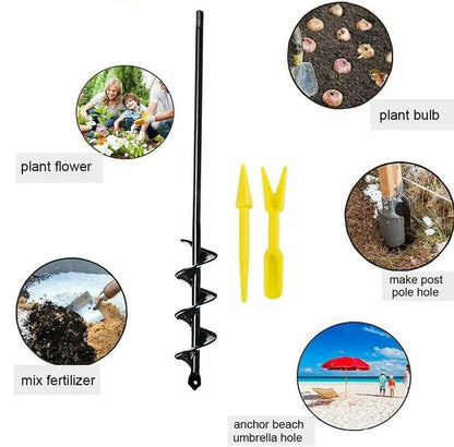 Easy Gardening Auger Spiral Drill Bit