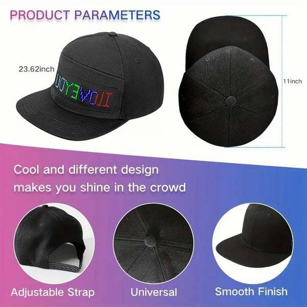 🌲Christmas Special Price 50% OFF🔥Personalized LED Display Cap