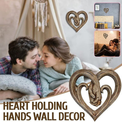 🔥 Hot Sale - Heart Holding Hands Wall Decor - Forever Love