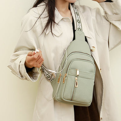 🔥Last Day Sale 49% OFF🏆️Anti-Theft Embroidery Solid Color Crossbody Bag for Daily Travel