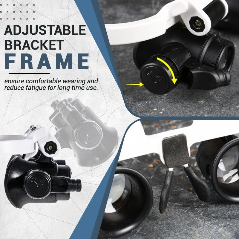 ⚡️Last day - 49% OFF⚡️LED Glasses Magnifier 8x 15x 23x