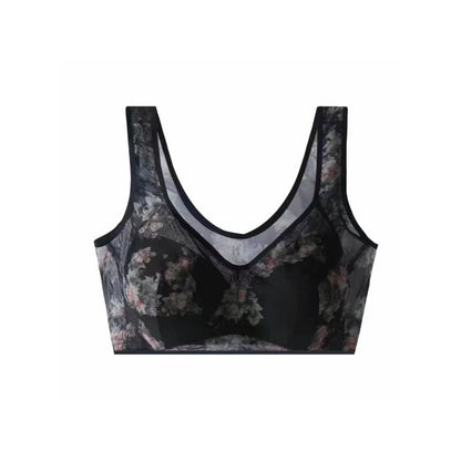 Pointed buttonless comfortable bra