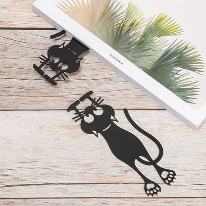 🔥🔥Cutout Black Kitten Bookmark