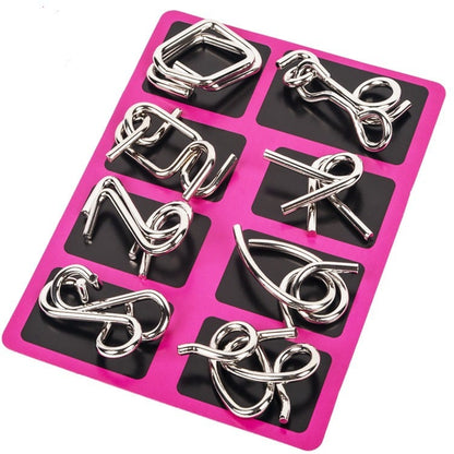 🔥Christmas Promotion 49% OFF-Metal Puzzle Ring,Educational intellectual Toys IQ Toys,Metal Brain teaser Puzzles for kids & adults