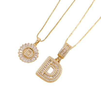 💍Last Day Only $12.99 & 2 Pack💍 Initial Letter Pendant Necklaces-Best Gift for your friends💝