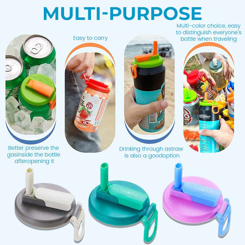 🔥 Last Day Promotion 50% OFF🔥 - Silicone Straw Soda Can Lids