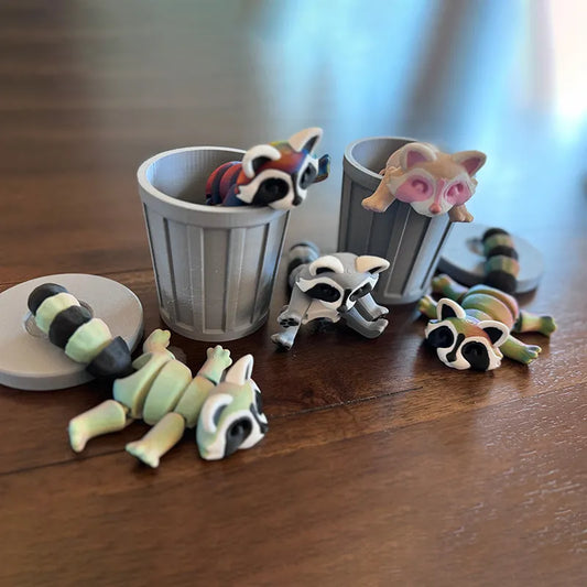 🦝3D Printed Baby Raccoon Fidget