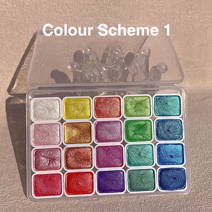 🎨🖌️20 Colors Watercolor Painting Set