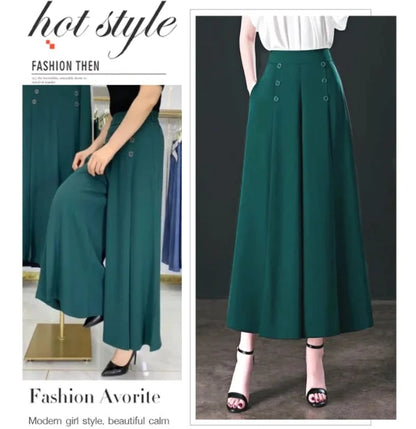 [ Cool and Slim ] Stylish Pleated Wide-leg Pants