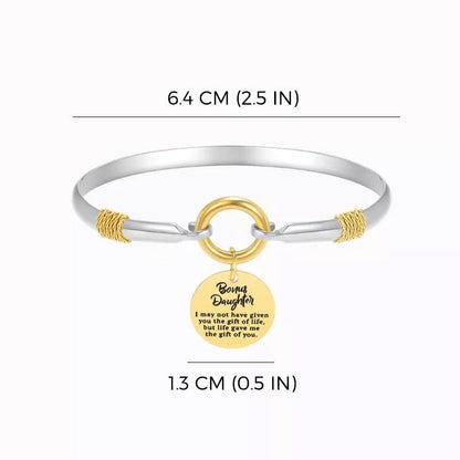 To My Bonus Daughter Two-Tone Bracelet