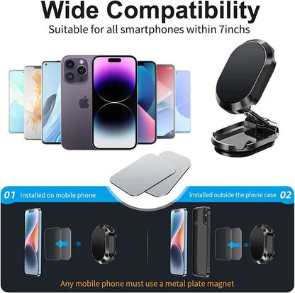 🔥🔥Alloy Folding Magnetic Car Phone Holder