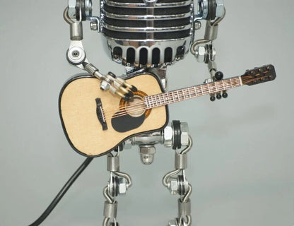 🎙Vintage Metal Microphone Robot Desk Lamp🎸
