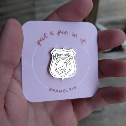 🦆🦢Silly Goose Badge Pin