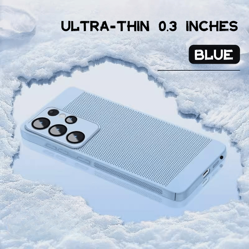 Honeycomb Heat Dissipation Porcelain Crystal Lens Case Cover for samsung S21-23